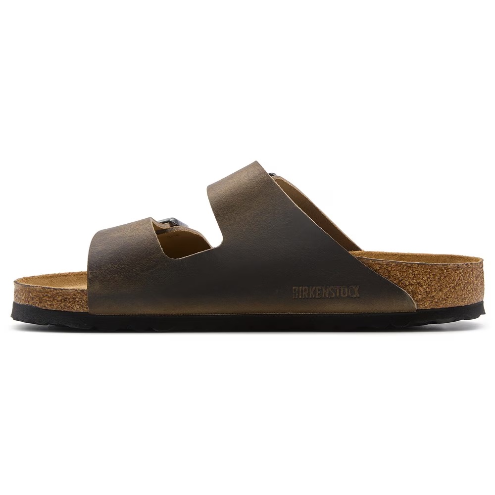 Сандалии Birkenstock Arizona Leather Soft Footbed, хаки — фото 3