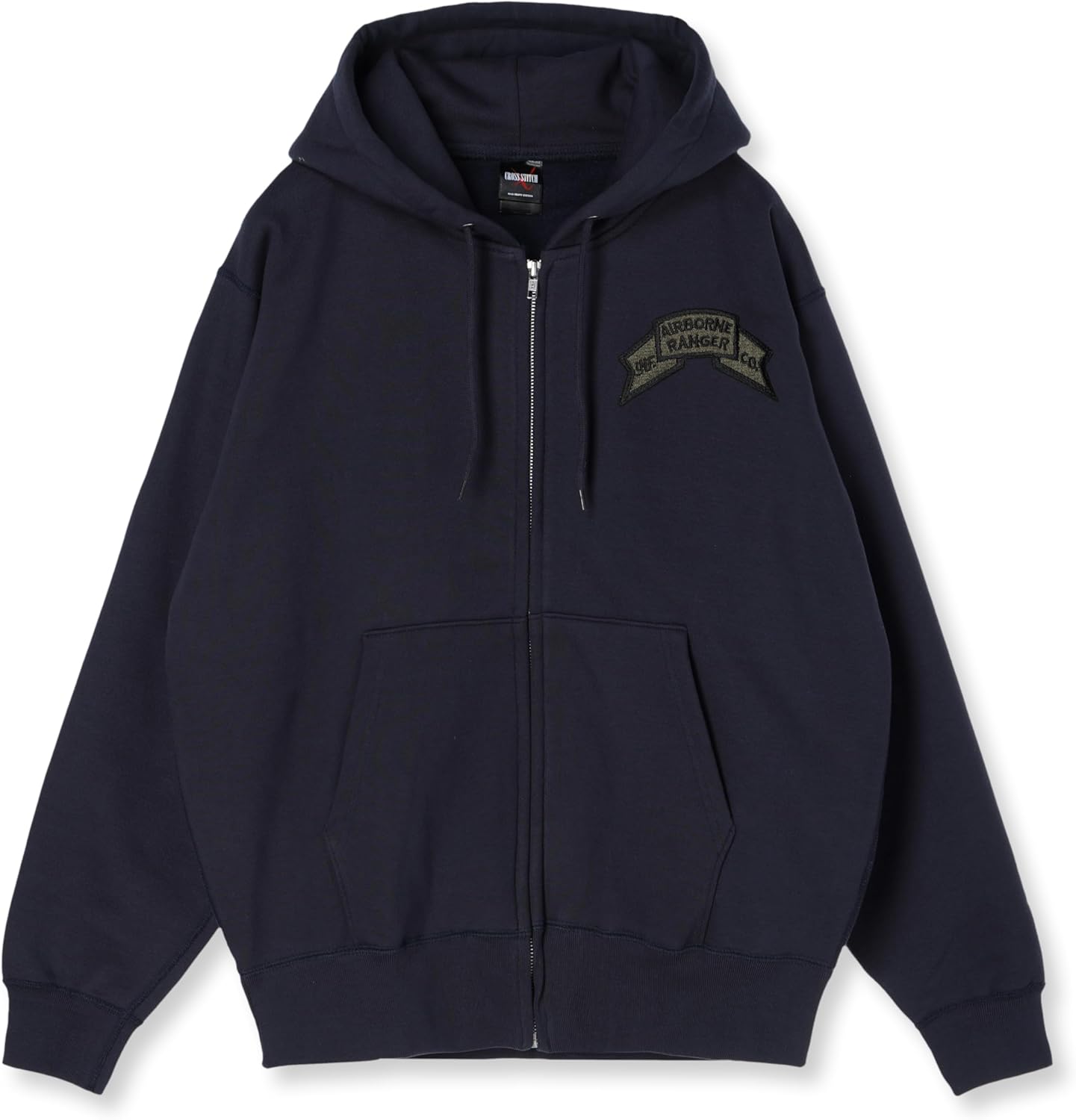 

Толстовка с капюшоном в стиле F, нашивка с гербом армии США, на флисовой подкладке, на молнии, темно-синяя, размер S F-Style