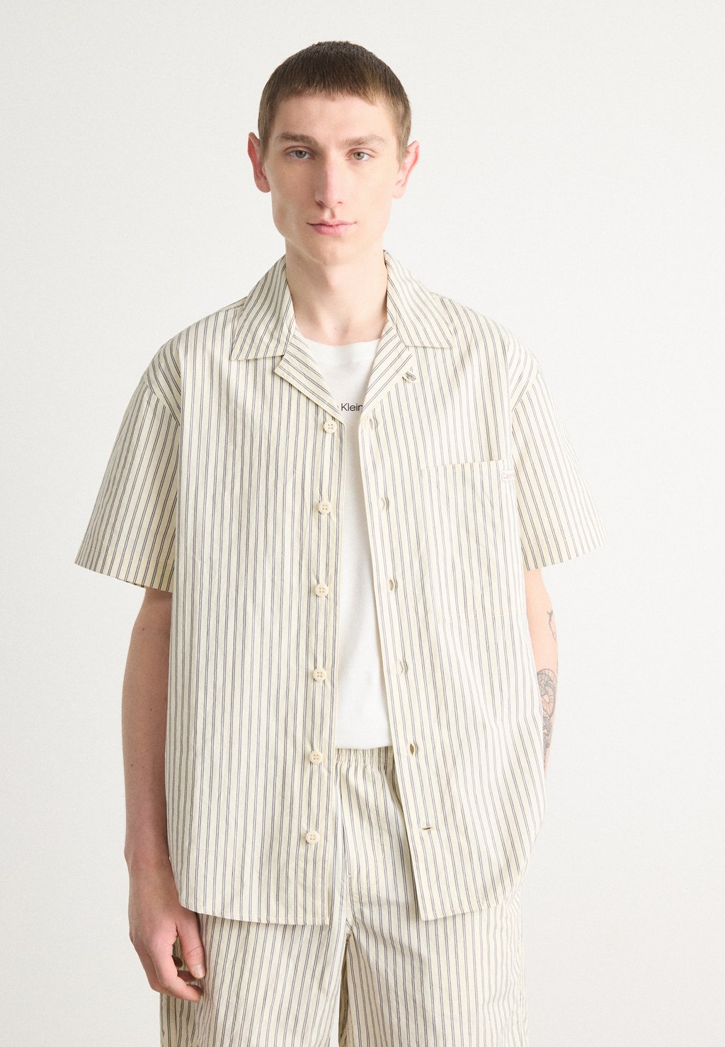 

Рубашка SHIRT Calvin Klein Jeans, кремовый