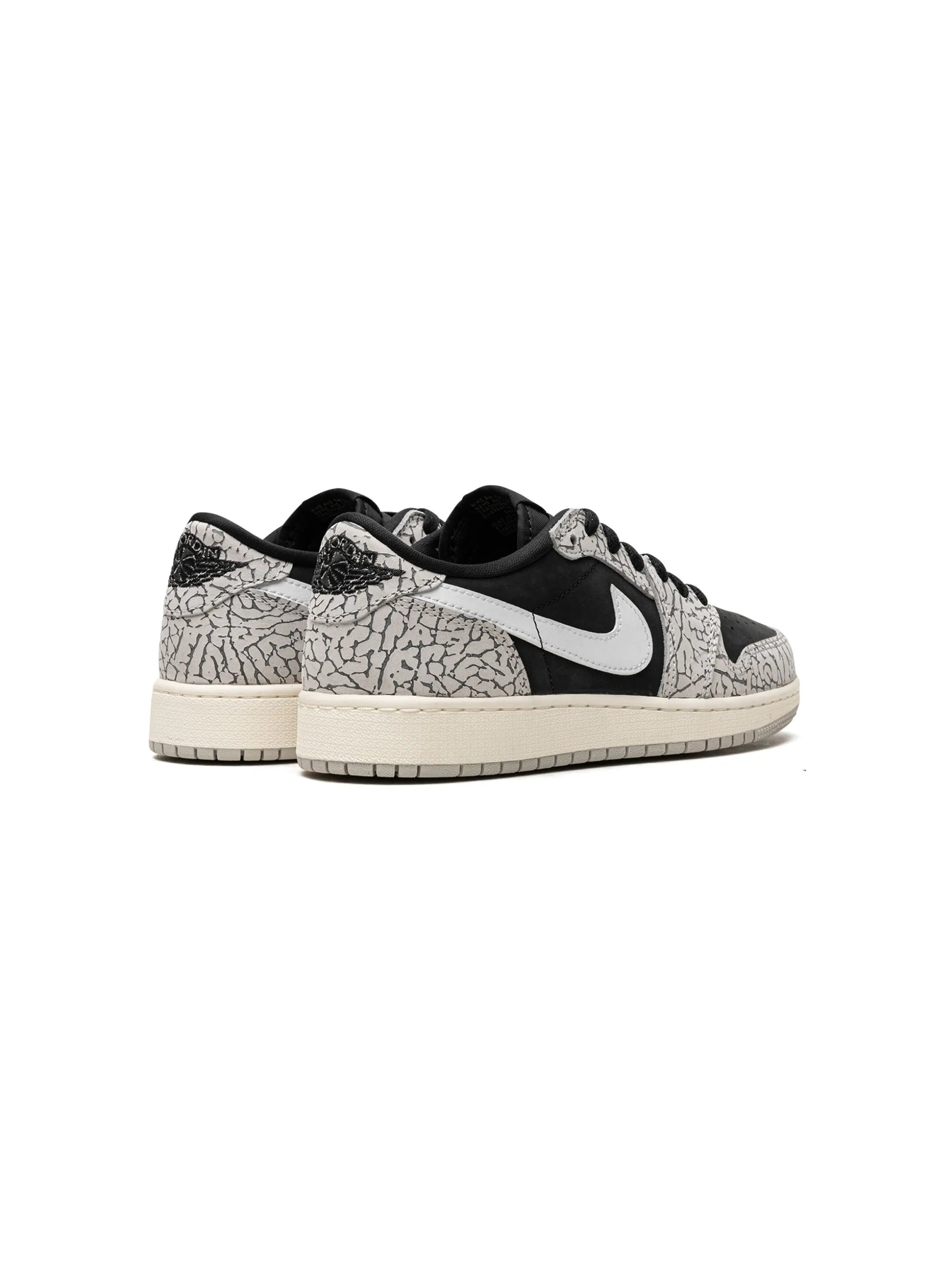 Кроссовки Air Jordan 1 Low GS Elephant Print Jordan Kids, серый — фото 3