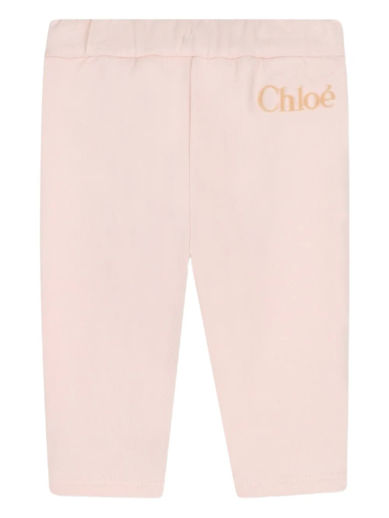 Chloé Kids спортивные брюки с эластичным поясом, розовый — фото 2
