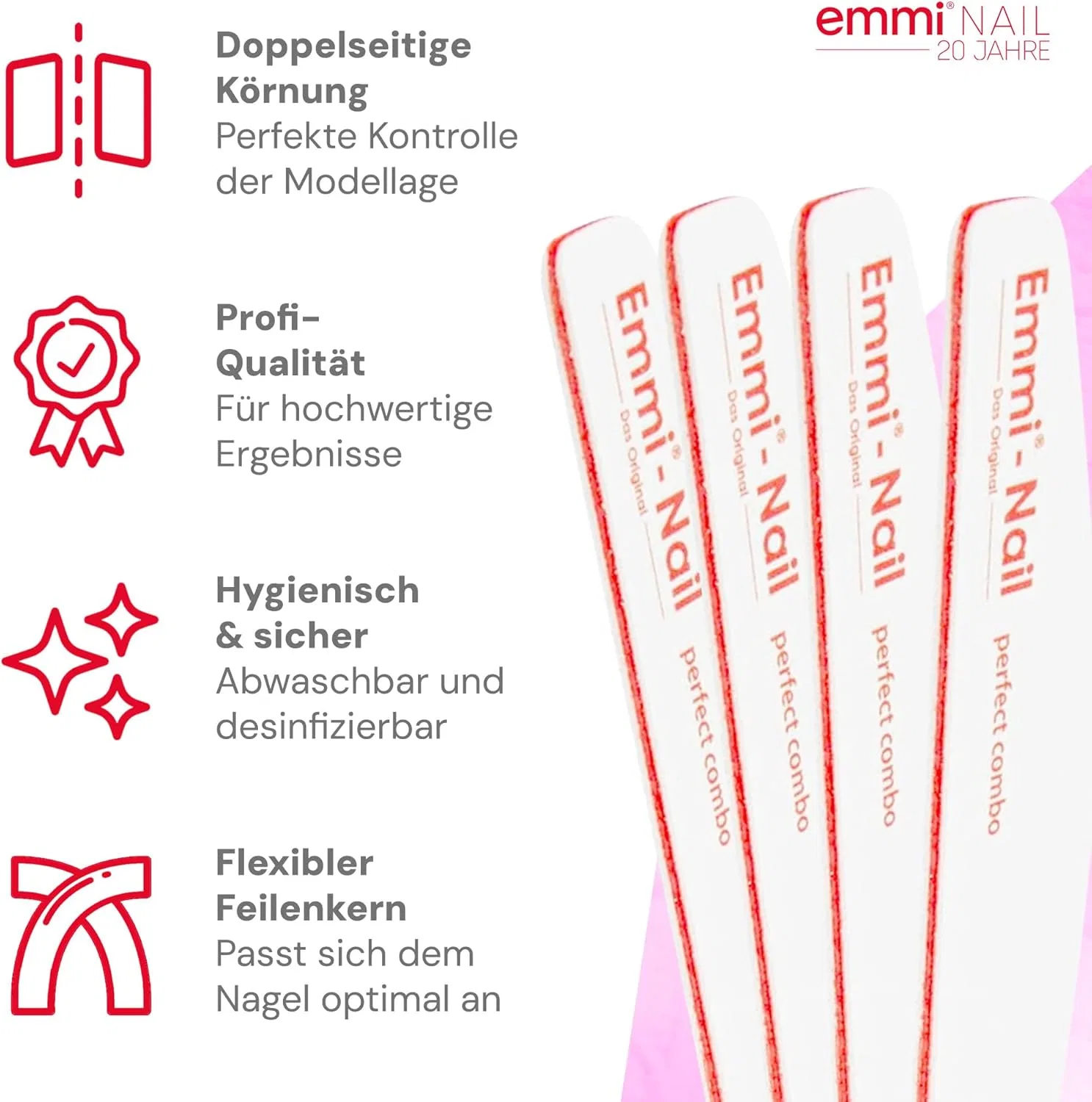 Трапециевидные пилки для ногтей 100/180 (20 шт.) от Emmi-Nail Emmi Nail — фото 3