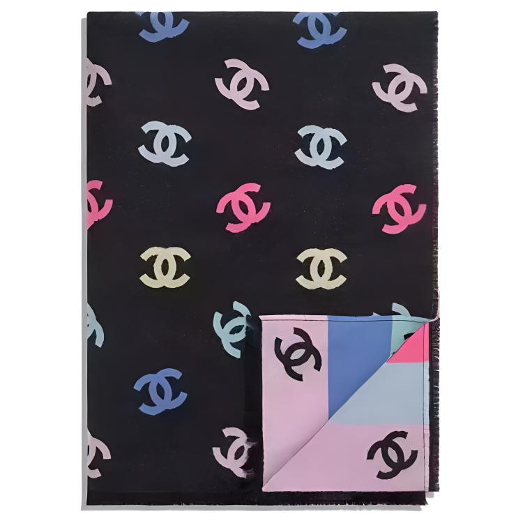 

Шерстяной шарф CHANEL для женщин многоцветный