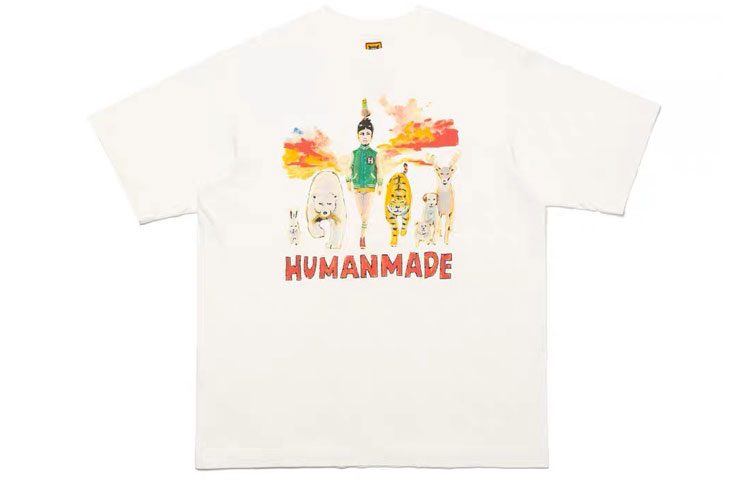

HUMAN MADE Футболка унисекс белая