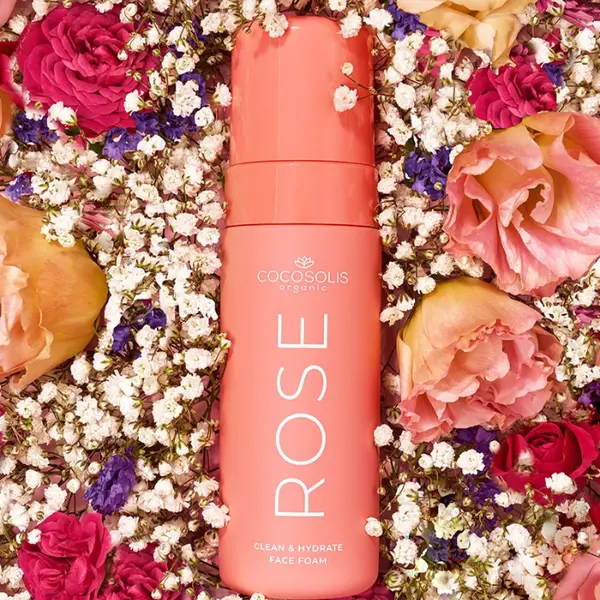 Мыло «Роза» для очищения кожи лица, 150 мл Cocosolis Rose clean & hydrate face foam — фото 3