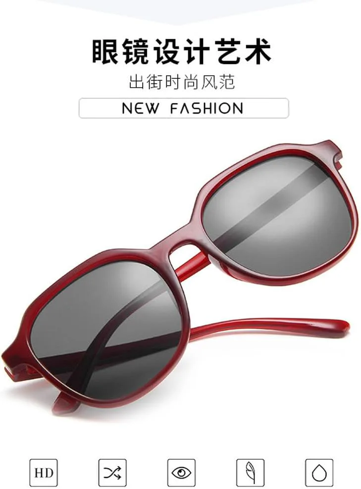 

Солнцезащитные очки для женщин 2027 года, модные, многоугольной формы, с антибликовым покрытием, для путешествий на открытом воздухе, оранжево-серые MTZJH, One Color