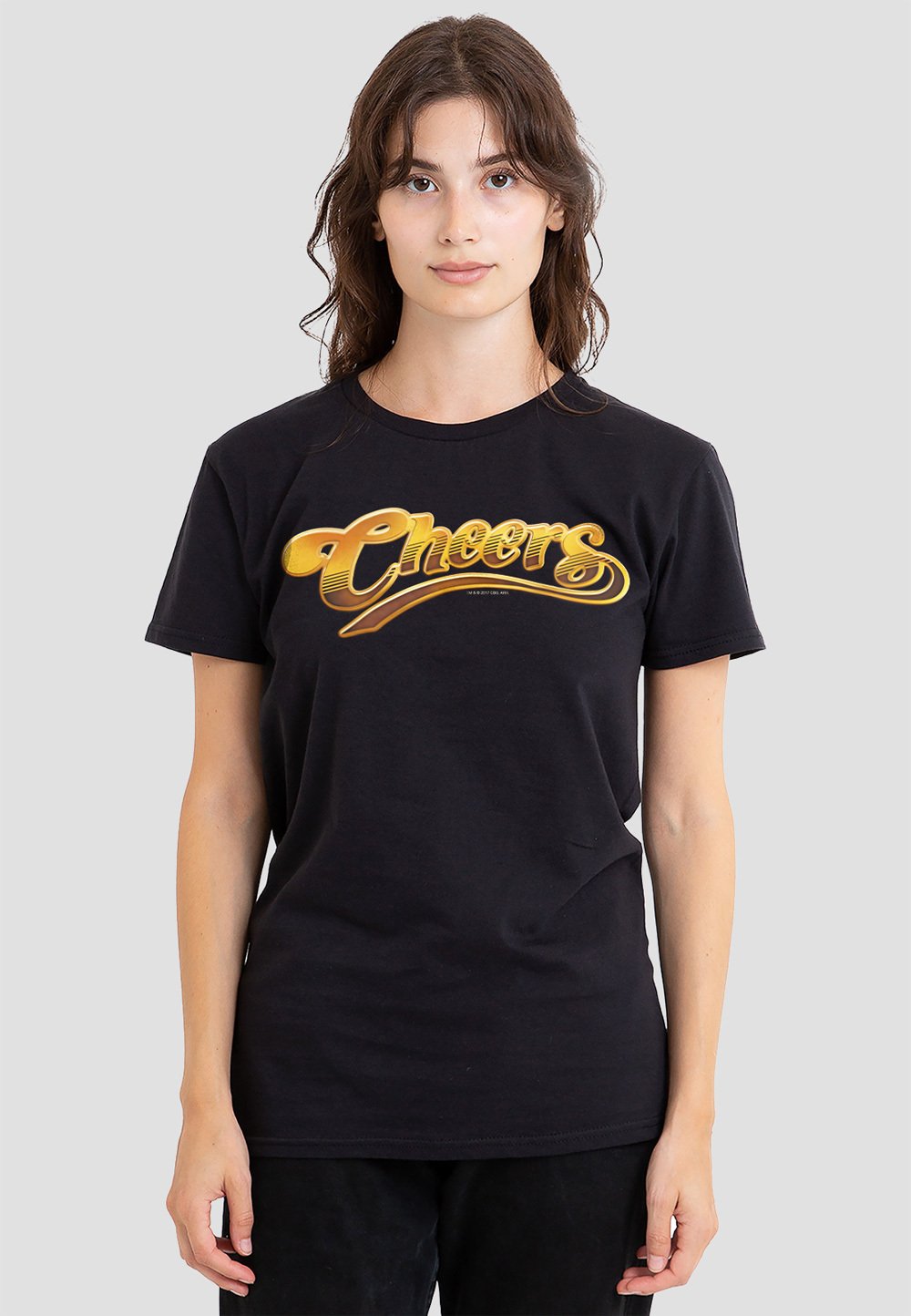 

Футболка с принтом CHEERS CHEERS LOGO Cotton Soul, черный
