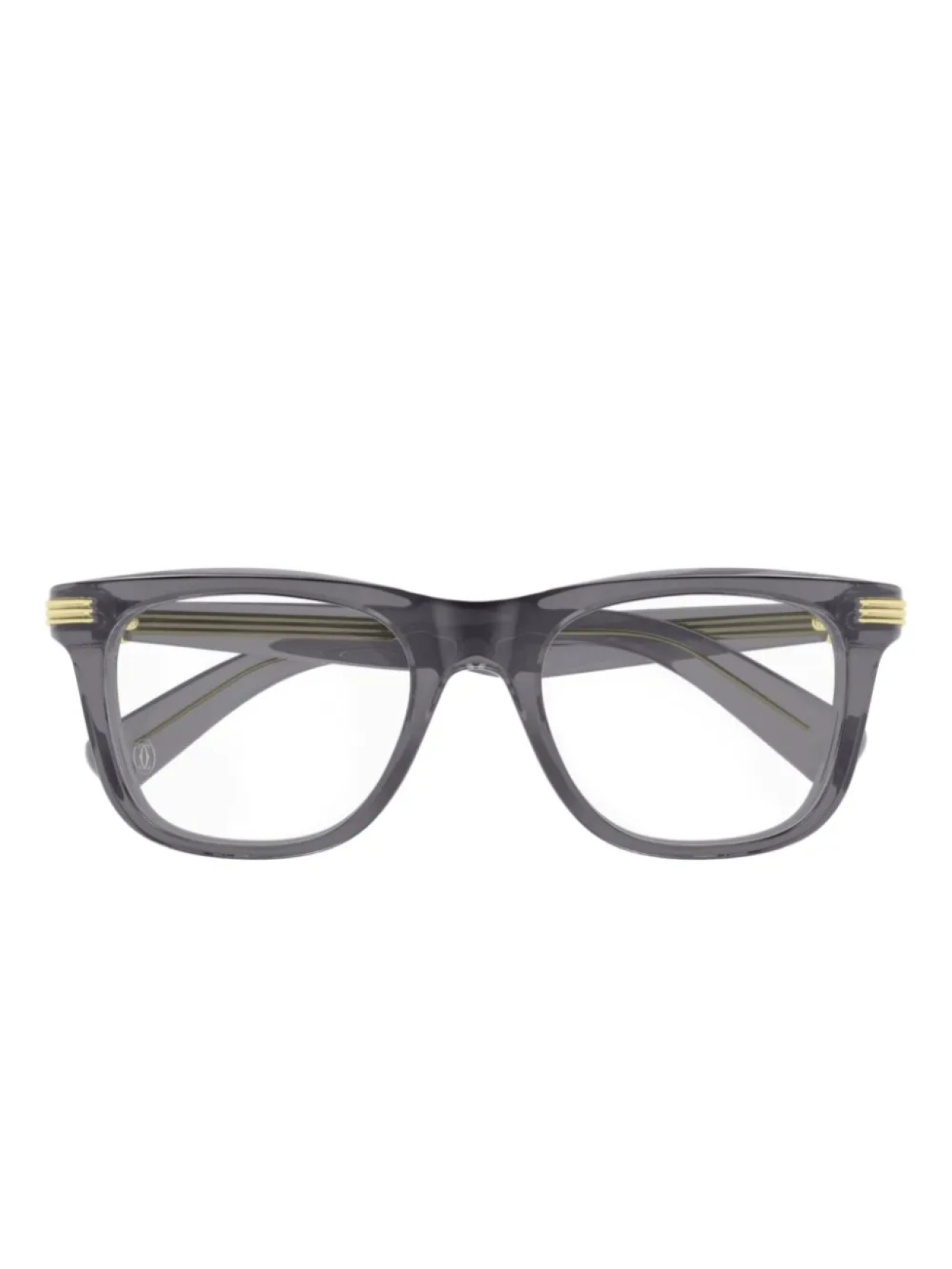 

Очки в квадратной оправе Cartier Eyewear, серый
