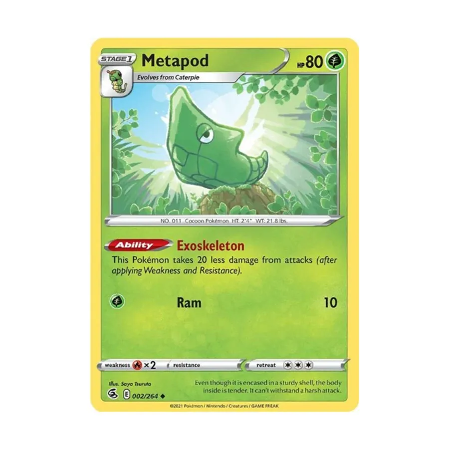 

CCG Метапод (U) #002/264, Pokemon - SWSH08: Fusion Strike - Singles