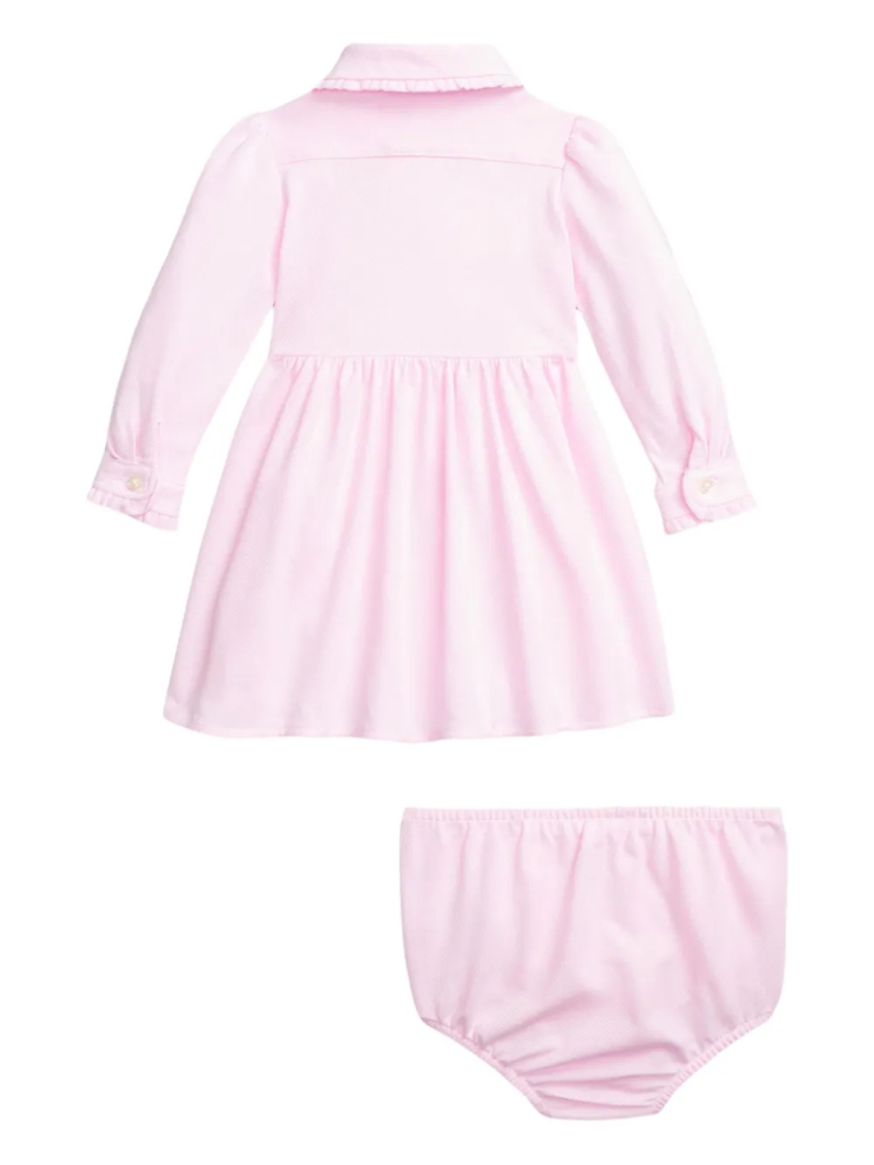 POLO RALPH LAUREN KIDS платье с воротником поло из ткани пике — фото 2
