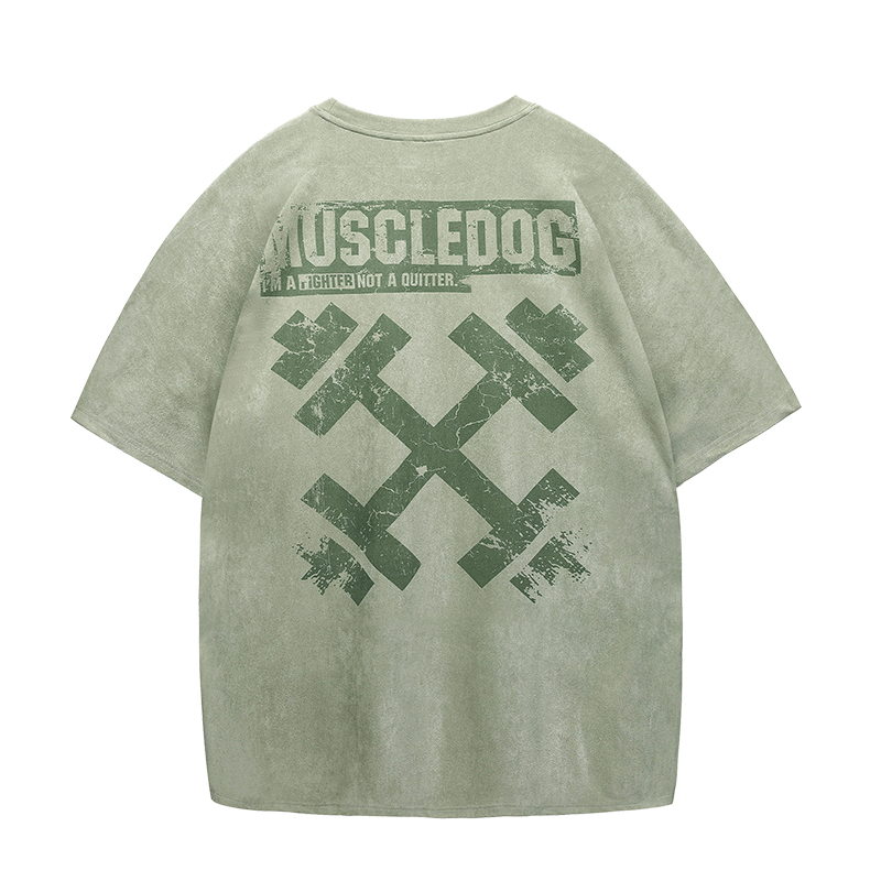 

Футболка мужская Muscle Dog, Cameo Brown Green
