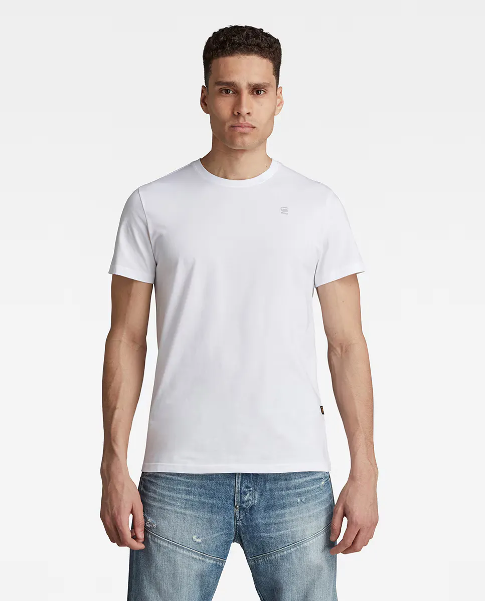 

Белая мужская футболка с коротким рукавом G-Star Raw, белый