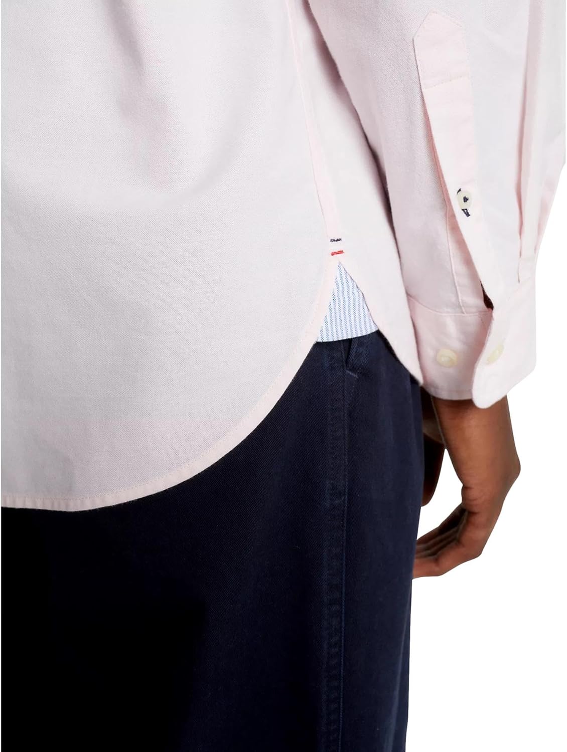 Рубашка Tommy Hilfiger Signature Long Sleeve Casual Button Down, драгоценный розовый — фото 3