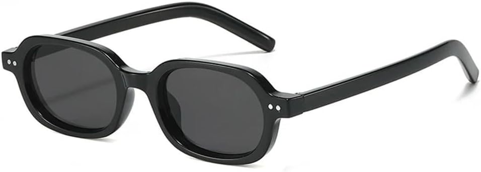 

Маленькие овальные солнцезащитные очки для женщин UV400 с заклепками, мужские, с градиентным переходом цвета, в стиле панк, для занятий спортом на открытом воздухе, бега и езды LXLHWN, Black Grey