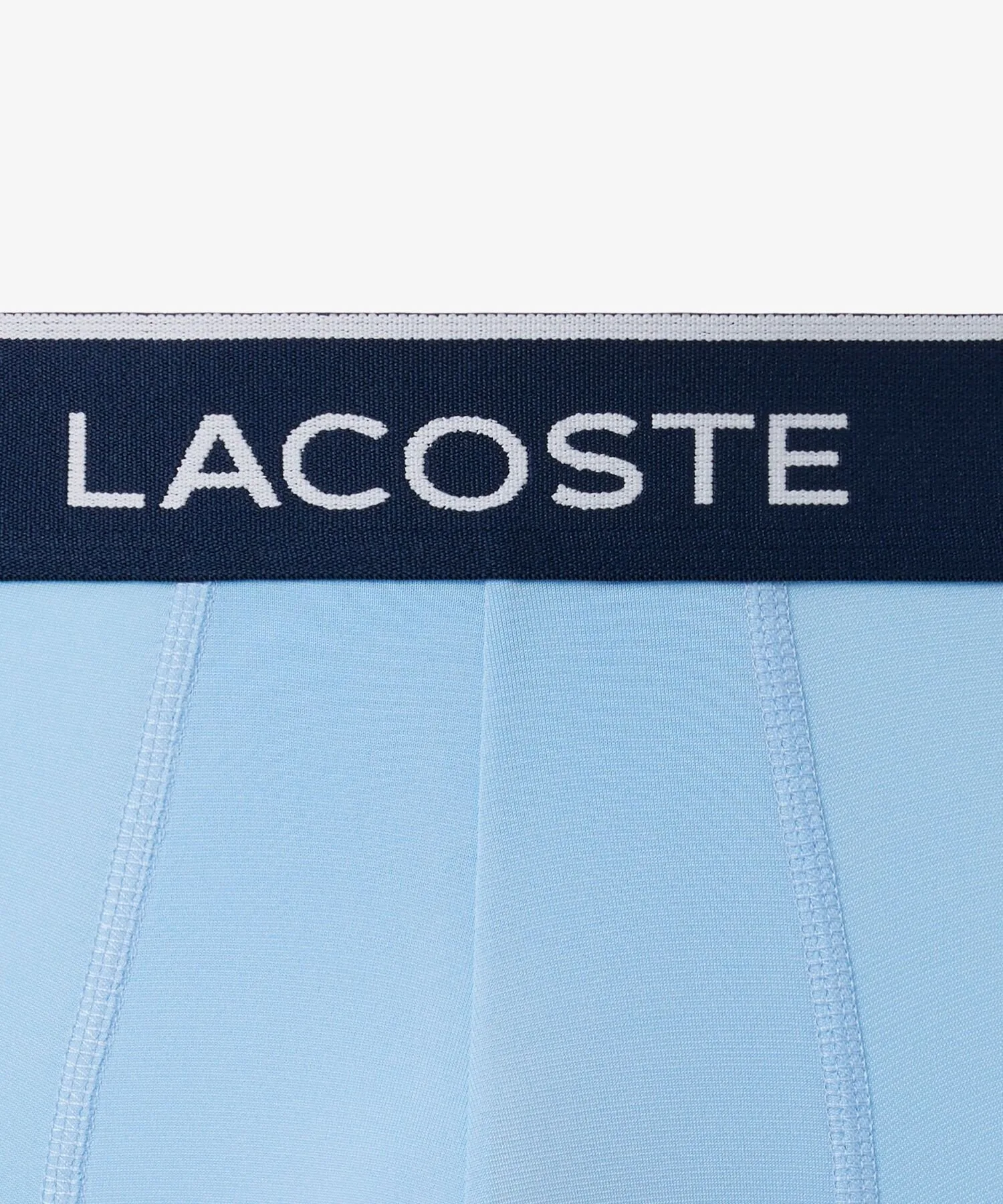 Трусы-шорты из микрофибры с логотипом 3P Brand LACOSTE, Light blue — фото 3