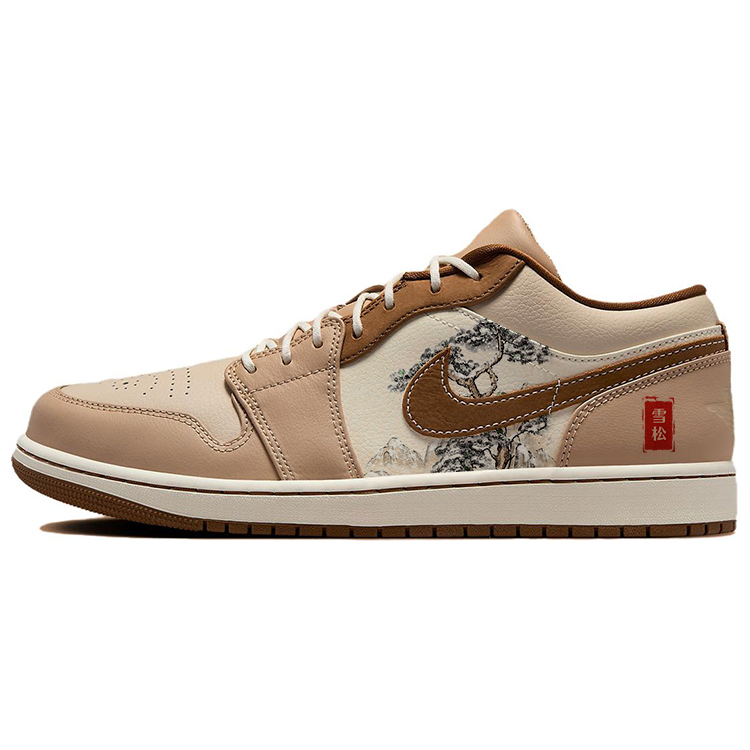 

Баскетбольные кроссовки Air 1 Vintage Men Low-top White/Brown Jordan