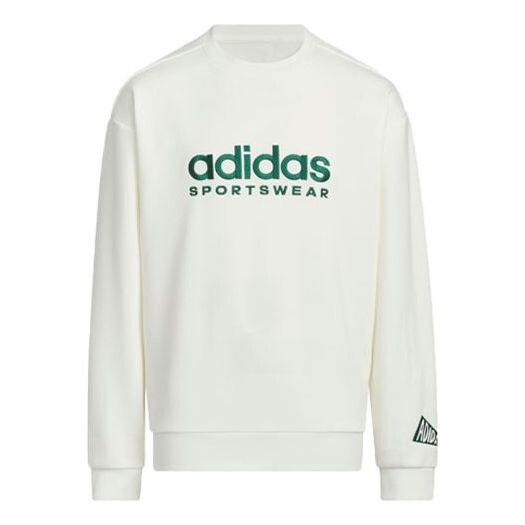 

Свитер спортивный воротник экипаж Adidas, белый
