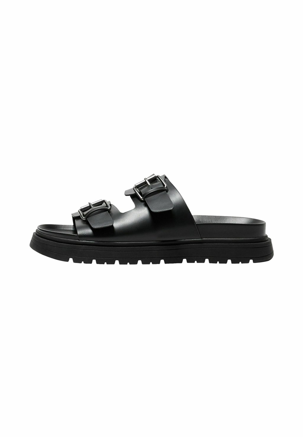 

Мюли BUCKLED Bershka, черный