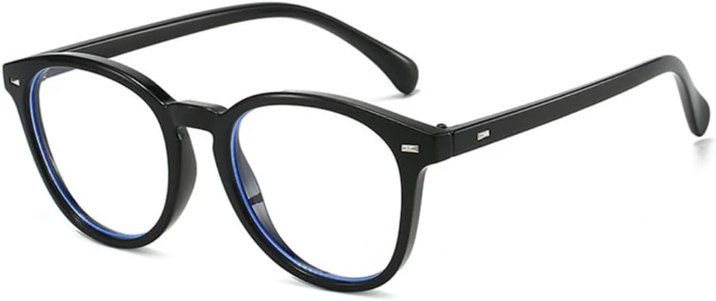 

Ретро овальные женские солнцезащитные очки с заклепками, модные прозрачные линзы цвета океана, защита от УФ-излучения UV400, трендовые мужские очки в стиле панк UATXTAU, Black Clear