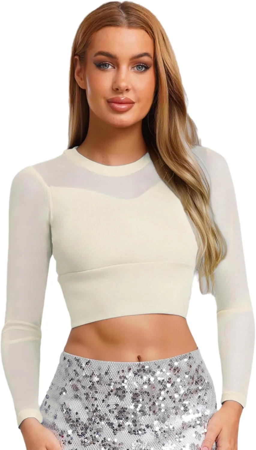 

Женский топ с длинными рукавами для спорта Slim Fit Yhong