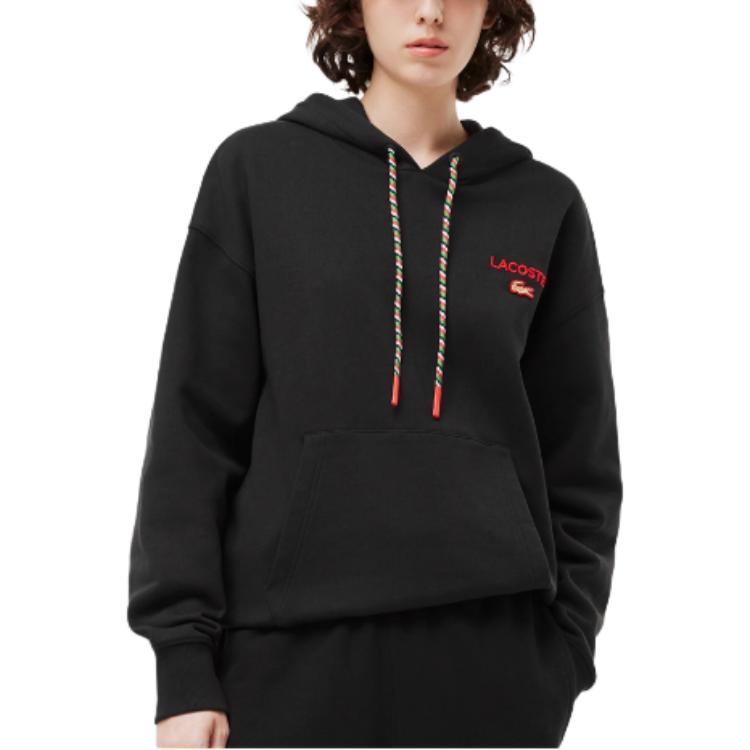 Толстовка LACOSTE Auspicious Snake New Year Collection, черная — фото 3