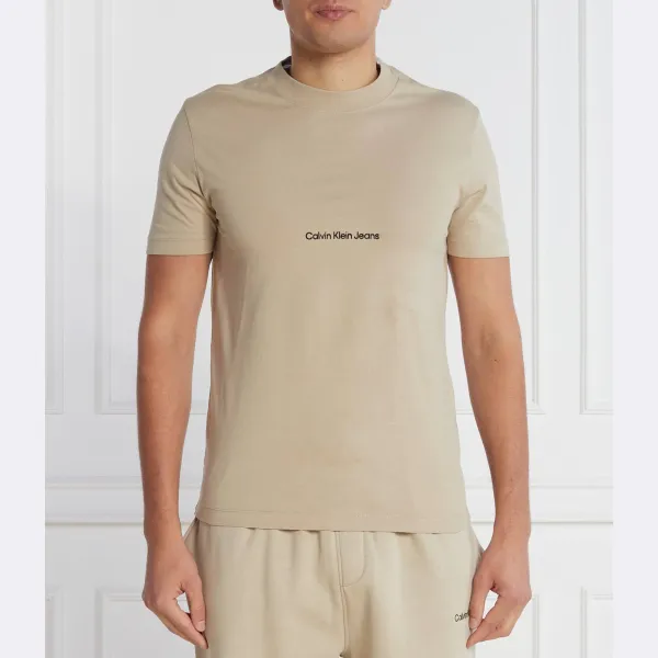

Футболка стандартного кроя Institution Calvin Klein, бежевый