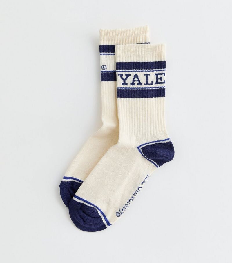 

Кремовые носки-tube Yale University New Look, кремовый