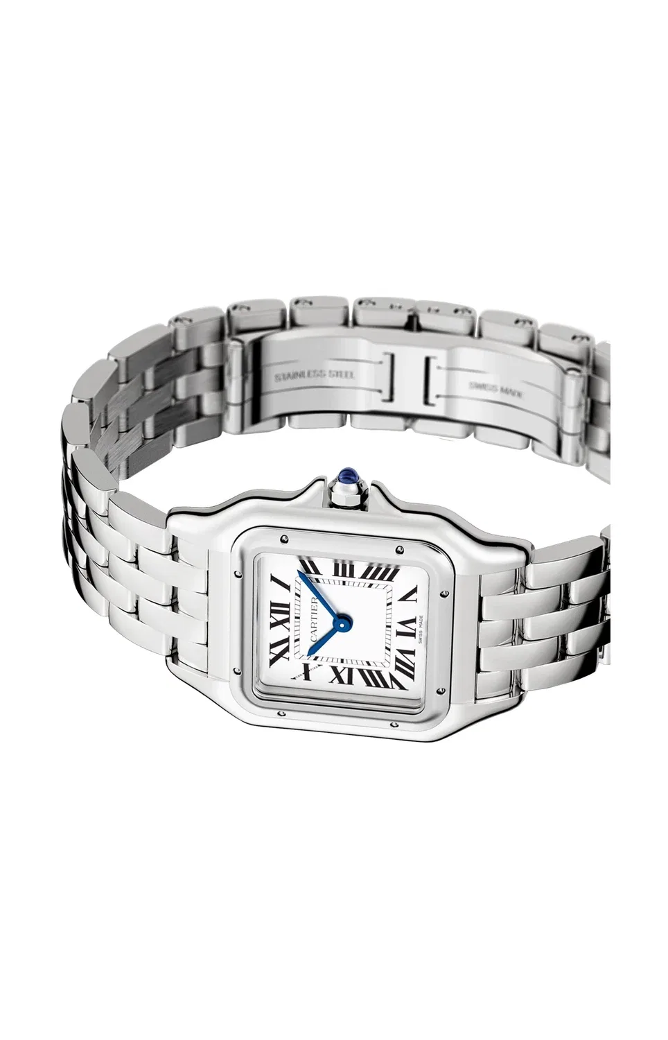 PANTHÈRE DE CARTIER, средняя модель, сталь, кварц - WSPN0015, серебряный — фото 3