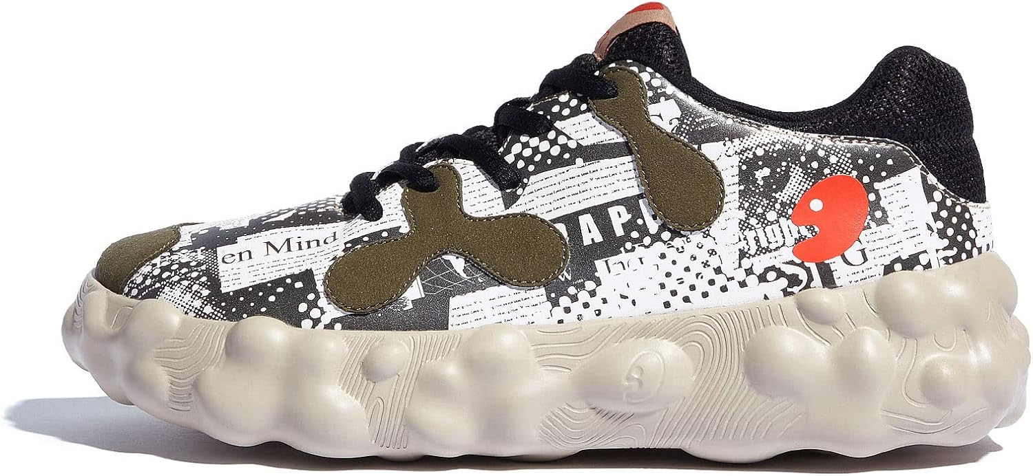 

Мужские прогулочные туристические туфли UIN, слипоны, повседневные, легкие, с широкой носочной частью, массивные модные кроссовки Figueras, Figueras I Splicing Art