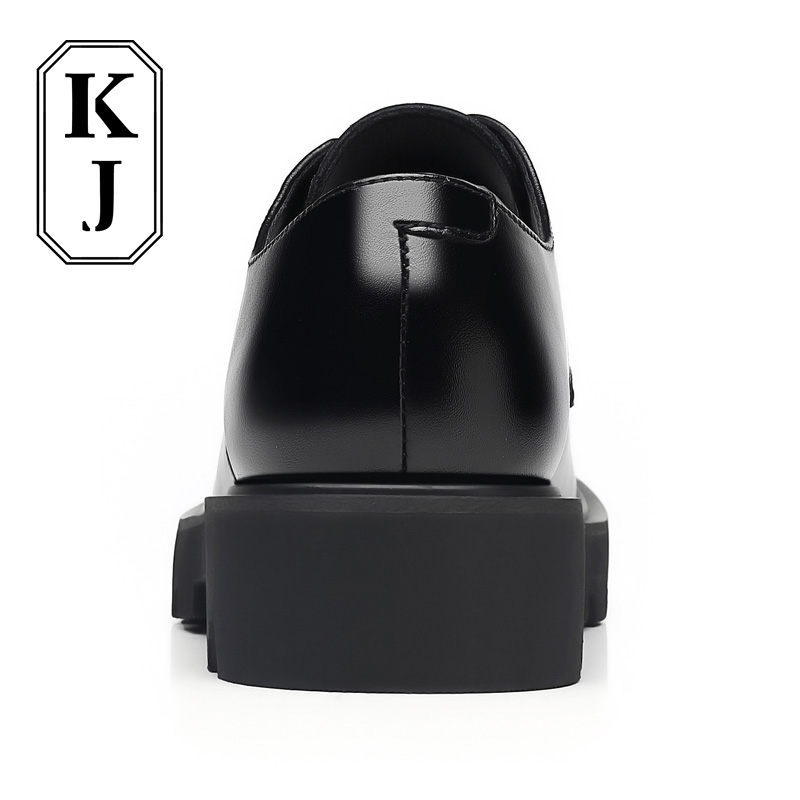 Мужские повседневные туфли KJ-518 черные, цвет KJ-518 Black — фото 4