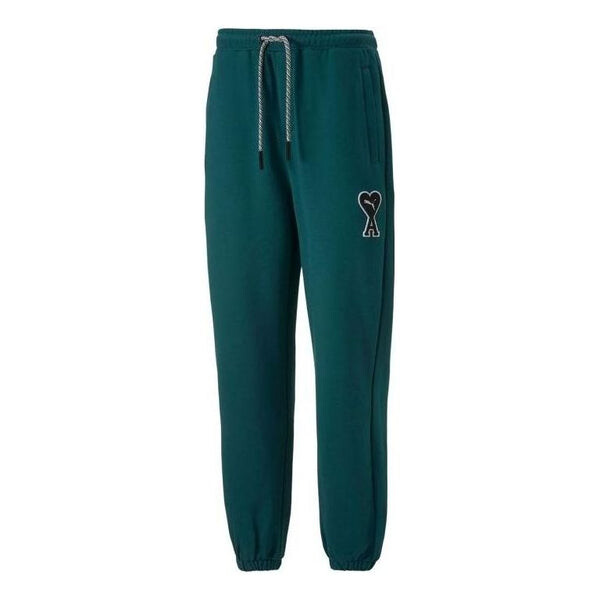 

Брюки x ami sweatpants 'green' Puma, зеленый