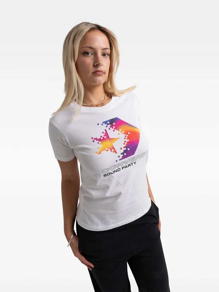 

Футболка Converse W STAR CHEVRON INFILL TEE, белый