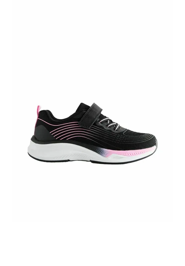 Кроссовки Next Wide fit (g) fit elastic lace up trainers, черно-розовый