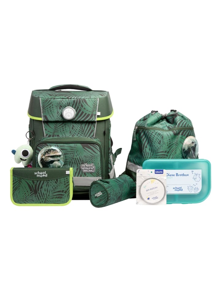 

SCHOOL-MOOD Школьный рюкзак Champion Maxx Pro Mila из 7 предметов с рисунком динозавров