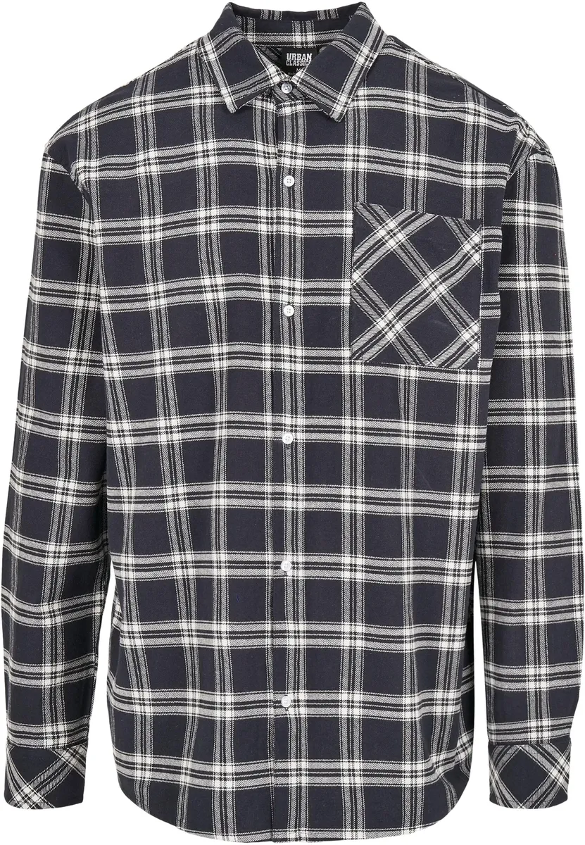 

Рубашка с длинными рукавами URBAN CLASSICS " Urban Classics Men's Oversized Check Shirt" (1 шт.), белый