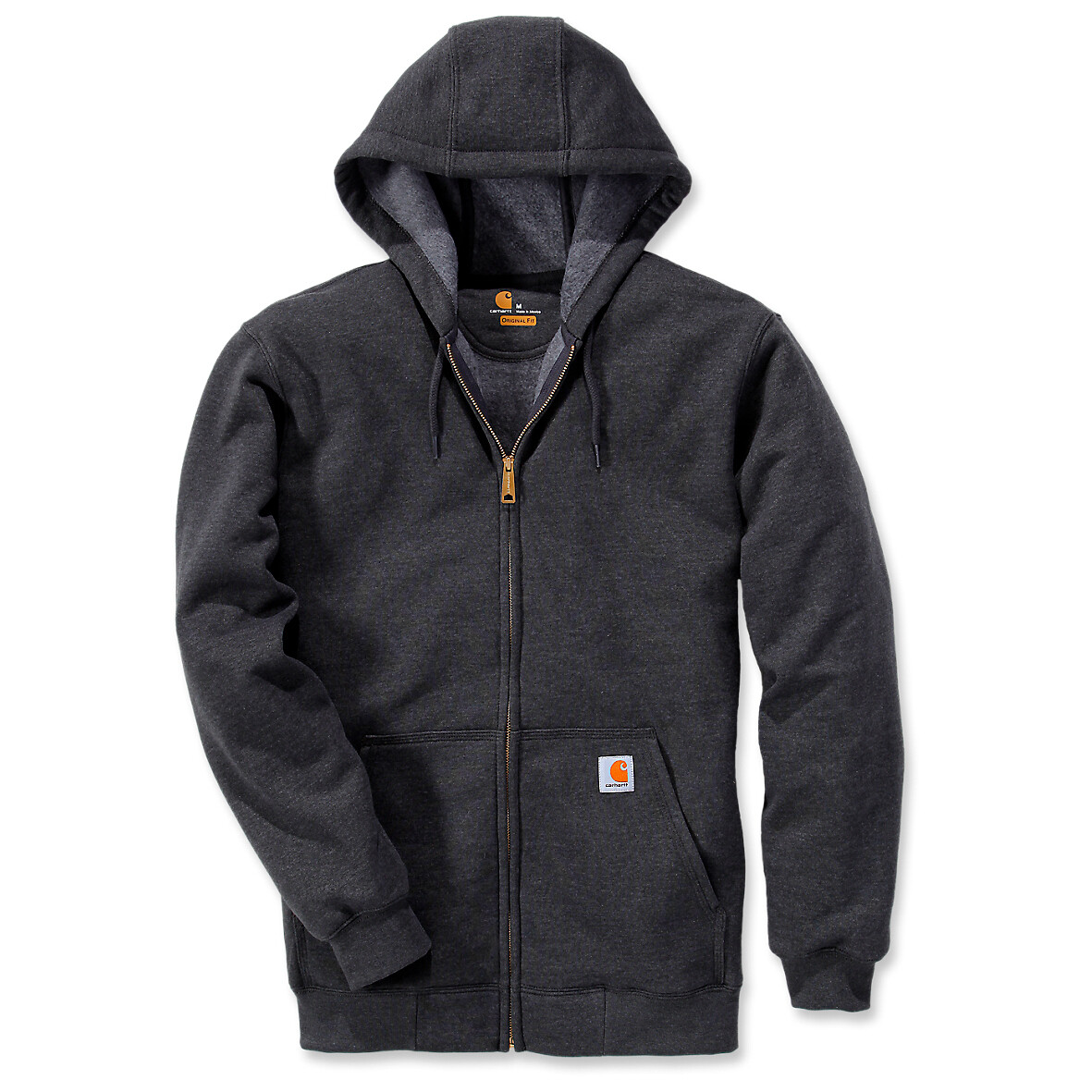 

Толстовка с капюшоном Carhartt Zip Hooded Sweatshirt, цвет Carbon Heather