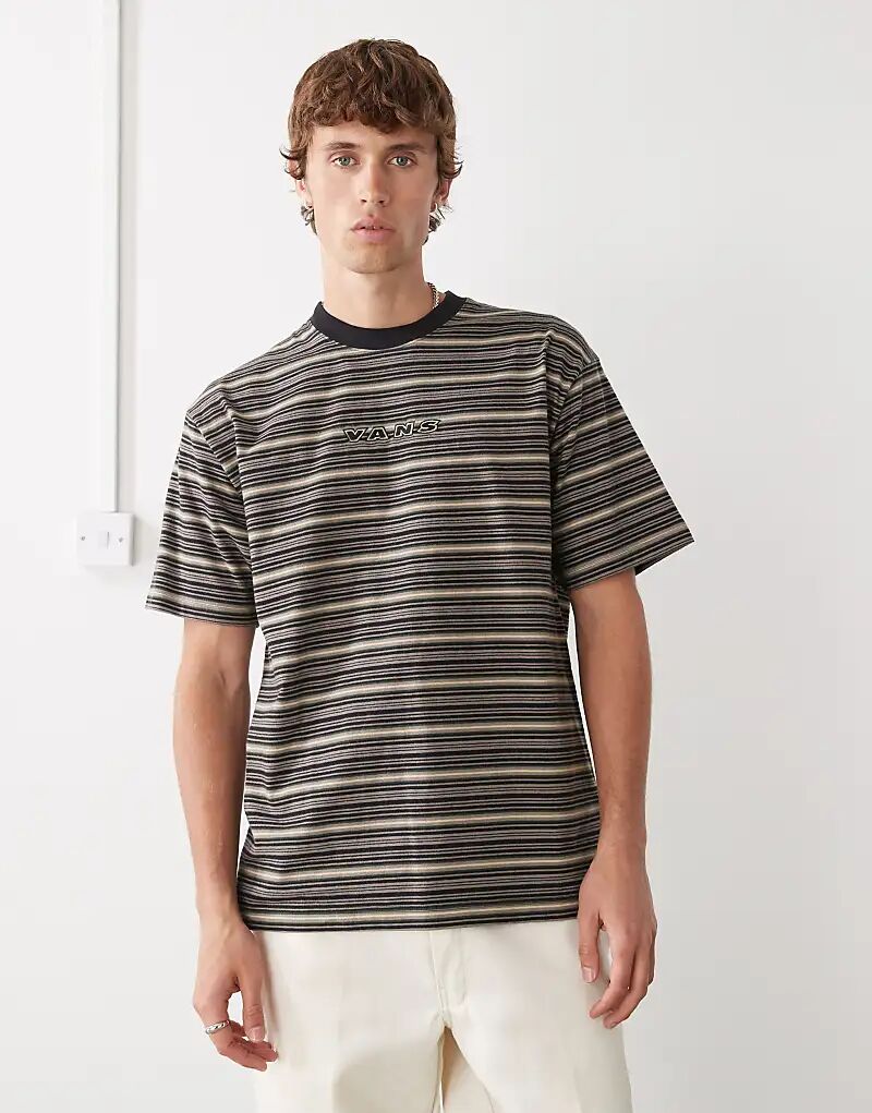 

Полосатая футболка Vans Cameron в ореховом цвете