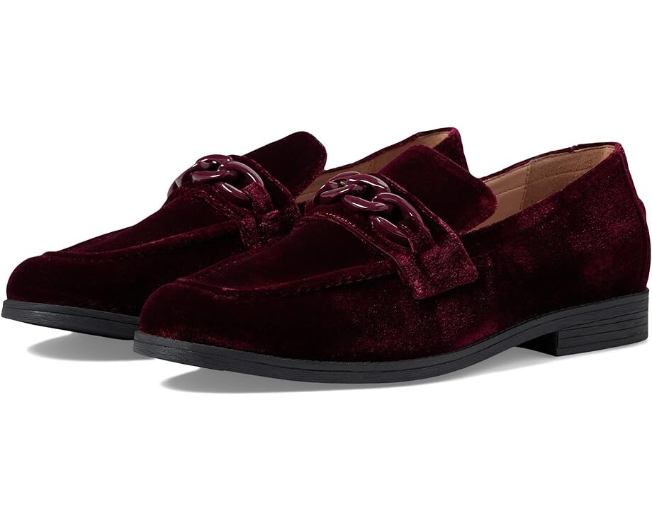 

Лоферы Cole Haan Stassi Chain Loafer, цвет Cordovan Velvet