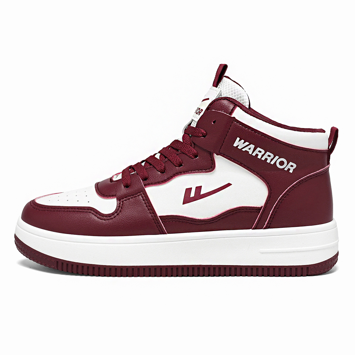 

Мужские низкие скейтерские кроссовки Abrasion Resistant, легкие и дышащие WARRIOR, белый burgundy (medium cut)