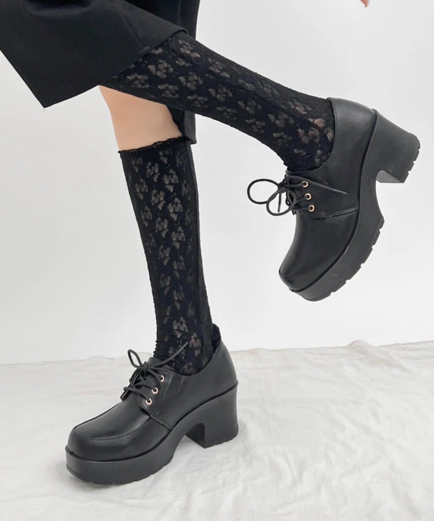 Унисекс туфли-массив Shoes in Closet 1973 чёрные