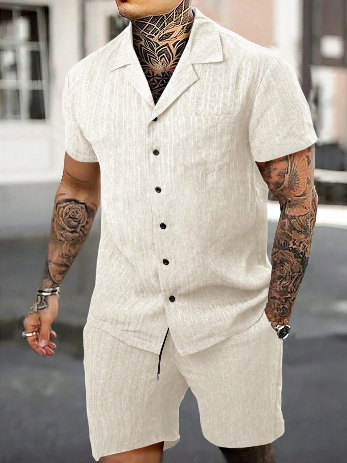 

Рубашка мужская и шорты Manfinity Homme, абрикосовый