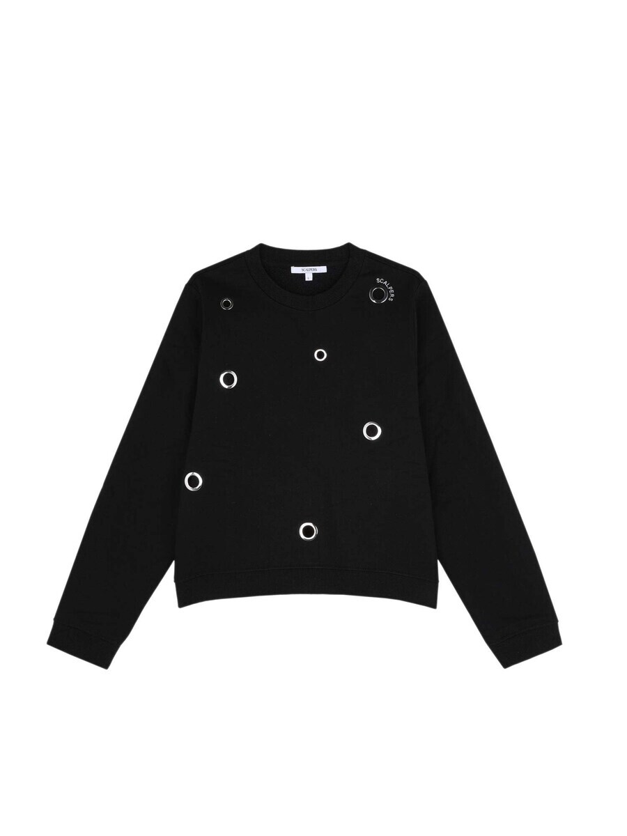 

Свитер Scalpers Sweatshirt Eyelet, черный