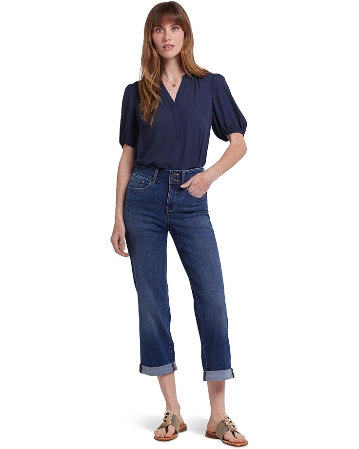 

Джинсы NYDJ Bailey Relaxed Straight Crop Jeans in Asturia Shore, цвет Asturia Shore