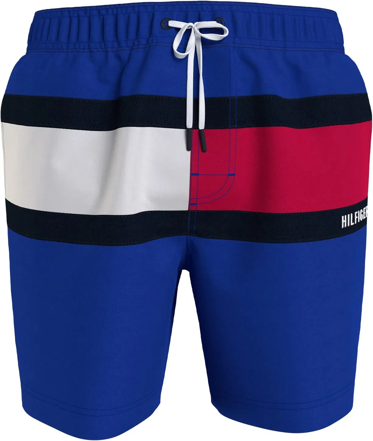 Плавки Tommy Hilfiger Men's Big & Tall 7" Logo с быстрой сушкой, синий