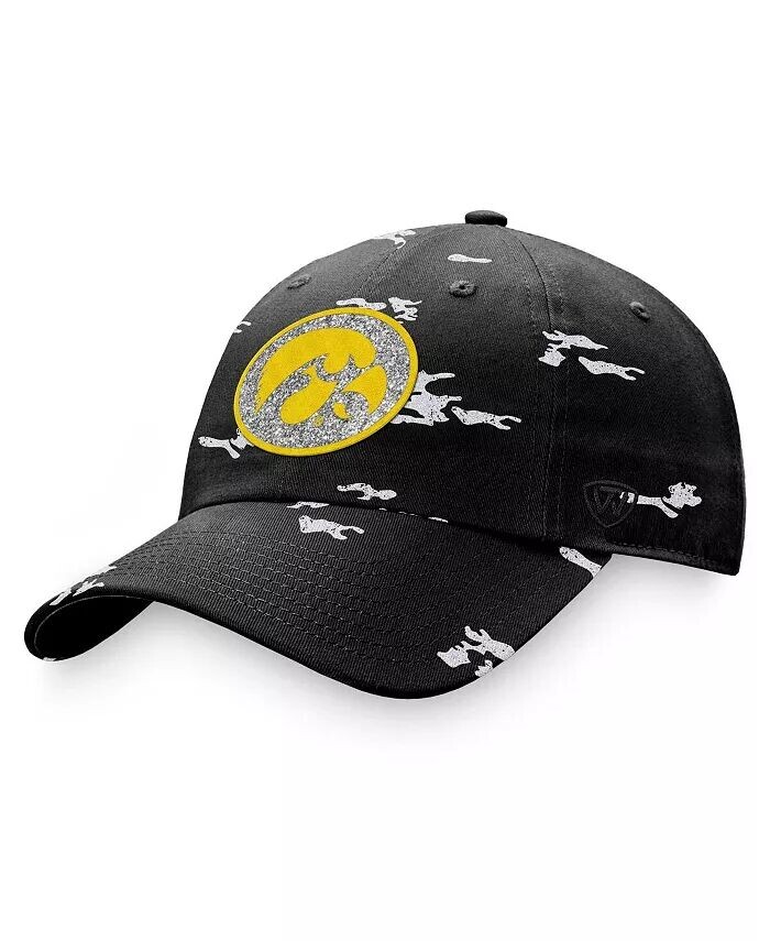 

Женская черная регулируемая кепка Iowa Hawkeyes OHT в военном стиле Appreciation Betty Top Of The World, мультиколор