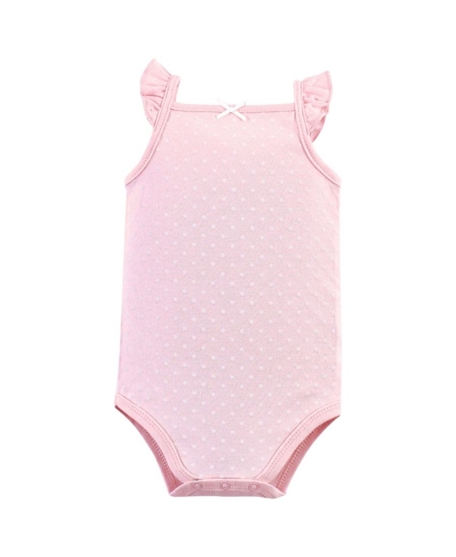 Мягкие хлопковые комбинезоны без рукавов Hudson Baby, Basic dot floral — фото 2