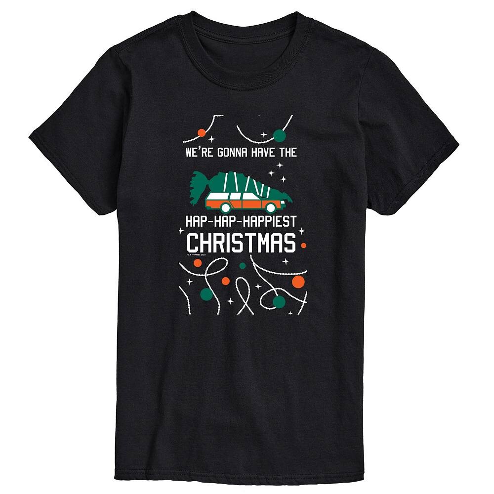 

Мужская футболка National Lampoon's Christmas Vacation для всей семьи с рождественским рисунком Licensed Character, черный