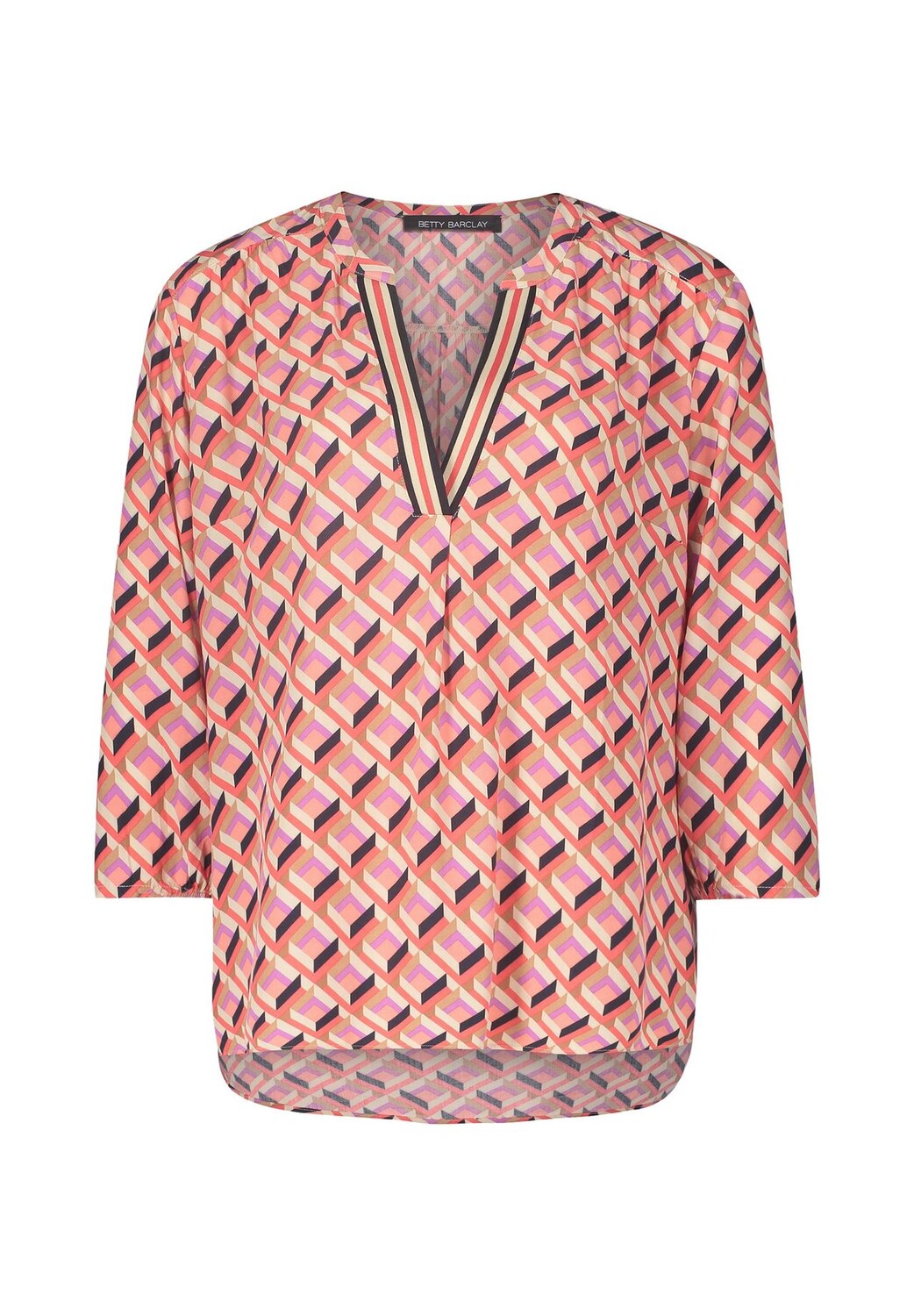

Блузка без шнуровки с воротником стойкой BETTY BARCLAY, цвет Red Beige