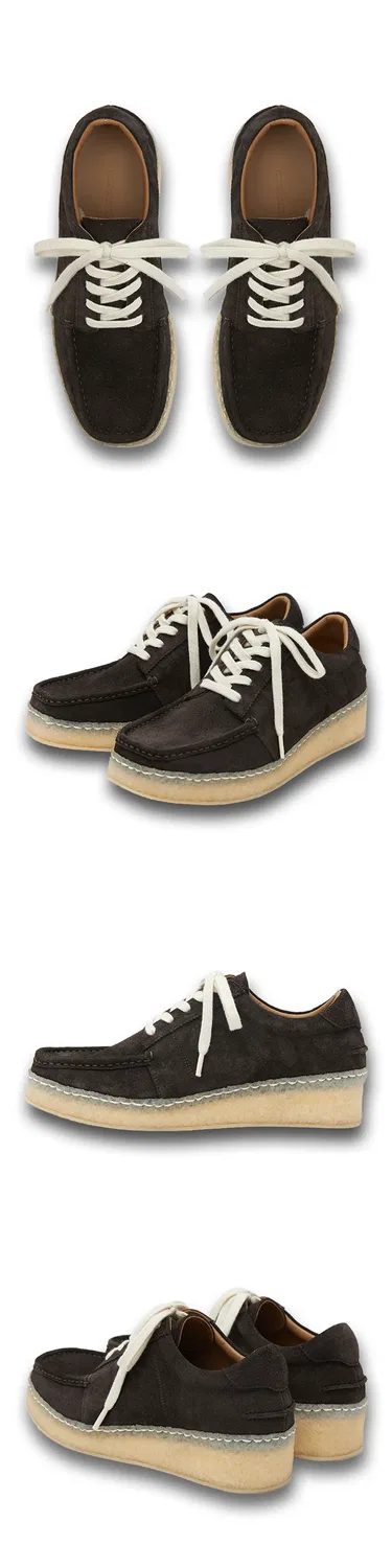 Мужские топсайдеры Negativethree Duck Boat Shoes коричневые — фото 2