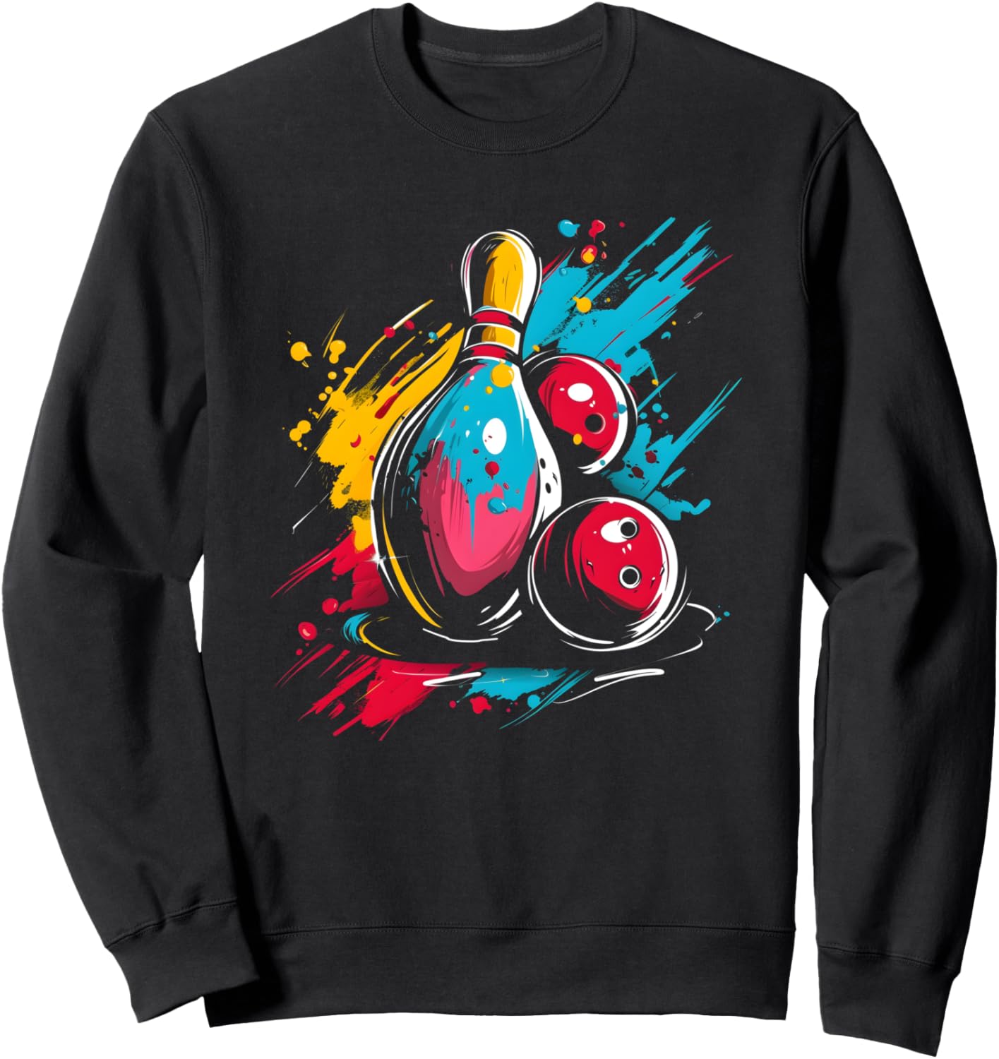 

Забавная толстовка с рисунком на тему боулинга Funny Bowling Graphic Shirts And Gifts, черный